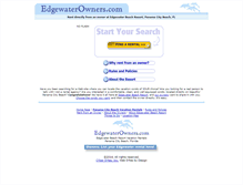 Tablet Screenshot of edgewaterowners.com